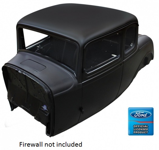 Ford 5 Window Coupe Body Solid Roof With Cowl Vent 1932