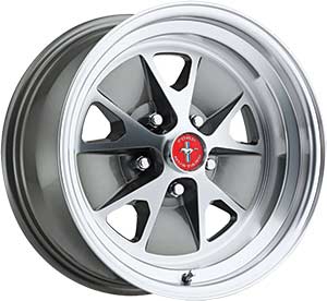 15 x 7 Legendary Styled Aluminum Alloy Wheel with Charcoal and Machined Finish 5 x 45 Bolt Pattern