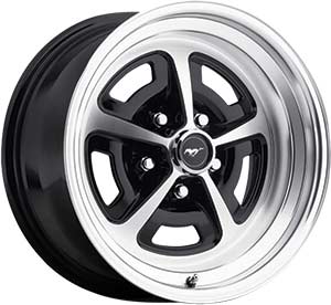15 x 7 Legendary Magnum 500 Aluminum Alloy Wheel with Gloss Black and Machined Finish 5 x 45 Bolt Pattern