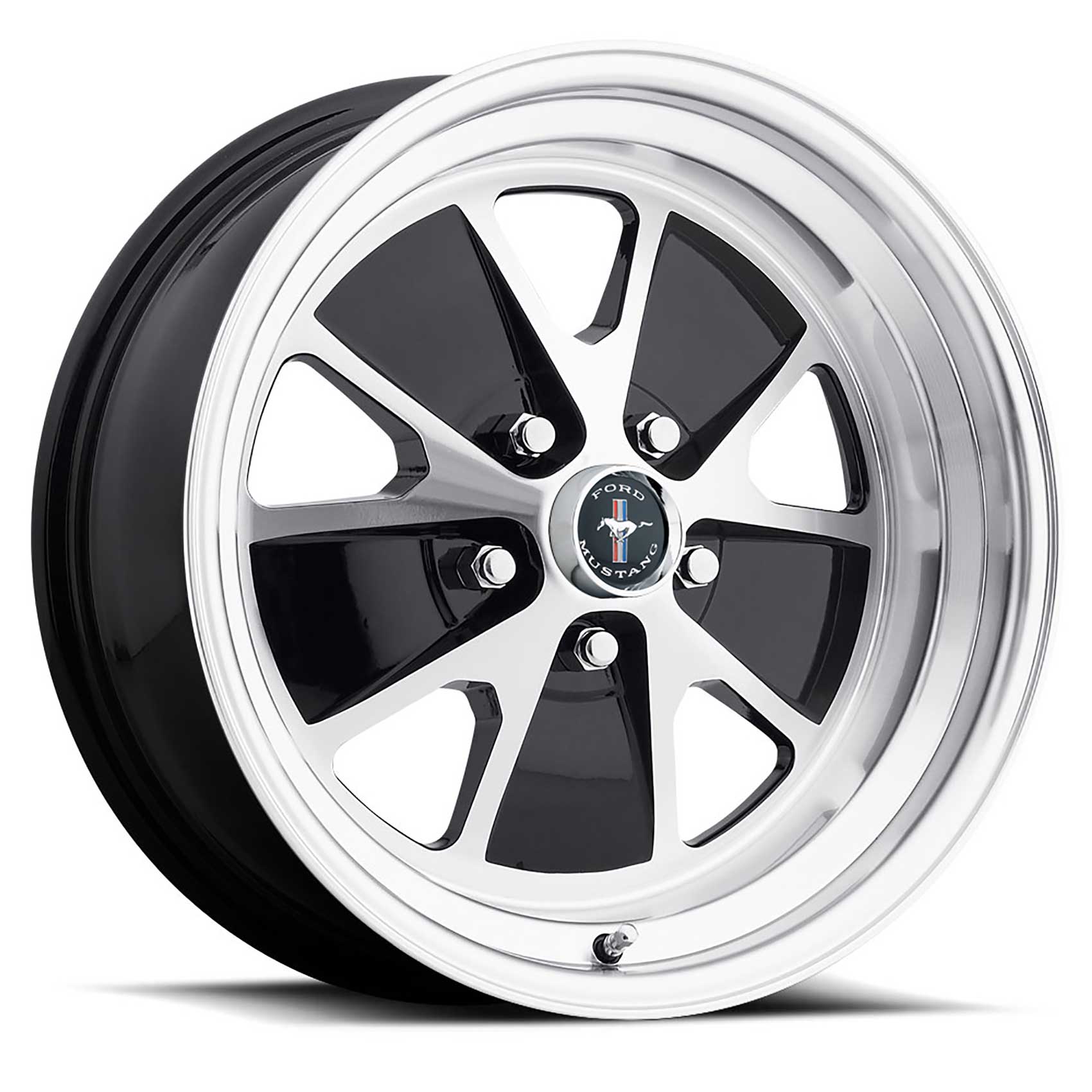 17 x 7 Legendary Styled Aluminum Alloy Wheel with Gloss Black and Machined Finish 5 x 45 Bolt Pattern