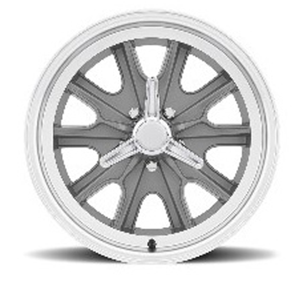 15 x 7 Legendary HB45 Aluminum Alloy Wheel with Gold and Machined Finish 5 x 45 Bolt Pattern