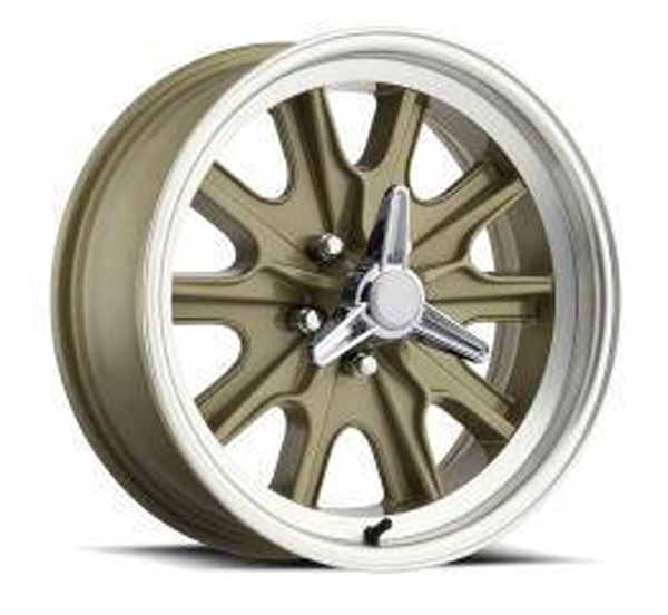 17 x 7 Legendary HB45 Aluminum Alloy Wheel with Gold and Machined Finish 5 x 45 Bolt Pattern