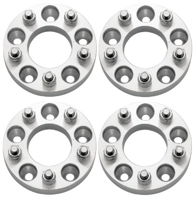 125 Thick 5 x 45 Billet Aluminum Wheel Adapter Set with 12 20 Thread Studs 4 Pieces