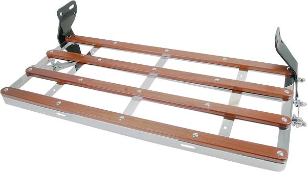 1928 1931 Ford Model A Luggage Rack Chrome Plated With Wood Strips