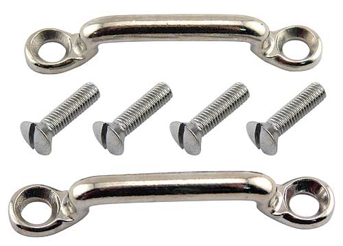 1928 1931 Ford Model A Door Check Strap Bracket Set Nickel Plated