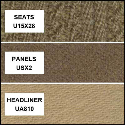 14X3 Patterned Broadcloth Upholstery Ford Super DeluxeBusiness Coupe Choose Your Material