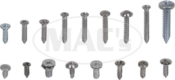 1966-1970 Ford Falcon Inside Door Handle & Window Crank Screws SET of 4 1966-1970 Ford Falcon Inside Door Handle & Window Crank Screws SET of 4