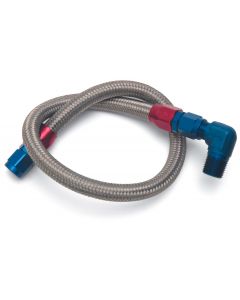 Edelbrock 8123 Fuel Line Braided Stainless For Sbc ( Use With 8134 )