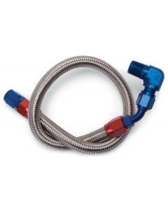 Edelbrock 8124 Fuel Line Braided Stainless For Bbc ( Use With 8134 )