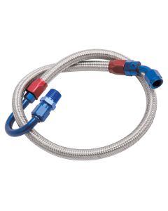 Edelbrock 8125 Fuel Line Braided Stainless For Sbf ( Use With 8134 )