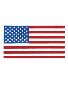 United States Flag Window Decal - 3 3/4" Wide x 2" High