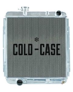 1964-1966 Mustang COLD CASE Big 2-Row Performance Aluminum Radiator, Late Model 5.0L Swap with Manual Transmission