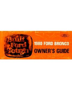 1980 Bronco Owner's Manual