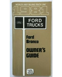 1981 Bronco Owner's Manual