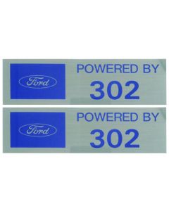 Powered By 302 Valve Cover Decals - Pair