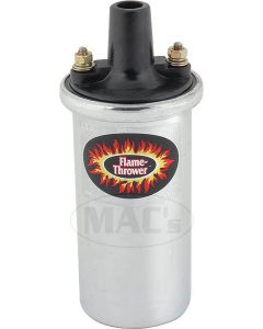 Flame Thrower Coil/ Chrome/ 1.5 Ohms/ 6 Or 12 Volt