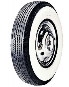 Tire - 670 X 15 - 4-1/4 Whitewall - Tubeless - Goodyear Super Cushion