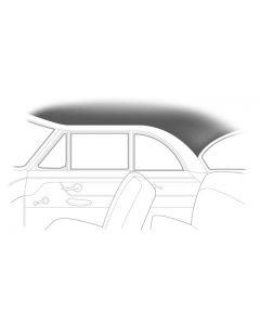 Cloth Headliner - Gray - 4 Bows - Ford Club Coupe Or Ford Business Coupe - Body Styles 72A, 72B, 72C