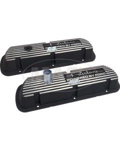 Valve Covers - Fairlane Powered By Ford Cast Into The Top -Powder-coated Black - 289, 302 & 351W V8