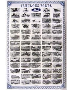 Fabulous Fords Poster/ 25 X 37