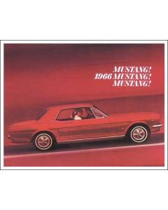 1966 Mustang Color Sales Brochure, 12 Pages with 32 Illustrations