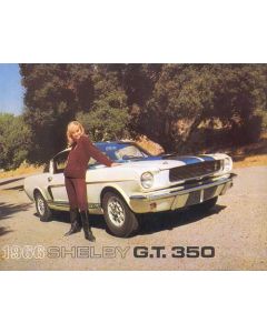 1966 Mustang Shelby Color Sales Brochure, 6 Pages with 8 Illustrations