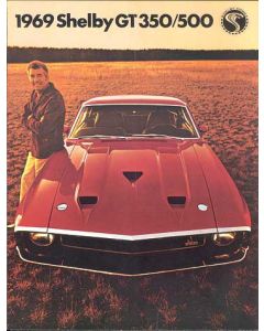 1969 Mustang Shelby Color Sales Brochure, 6 Pages with 15 Illustrations