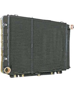1964-1966 Ford Thunderbird Radiator, 17 High Core, Requires 90 Degree Tube & Flare Fitting for Trans Cooler Lines, Late