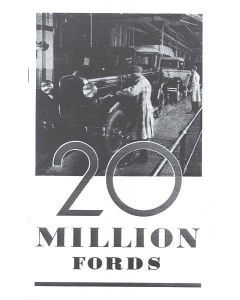 Story of the 20 Million Fords from 1903-1931, Brochure, 6 pages
