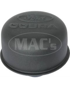Push-in Air Breather Cap with Black Crinkle Finish and Cobra Logo