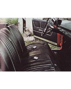 Front Split Bench & Rear Bench Cover Set, 500, Fastback/ Hardtop, Galaxie, 1964