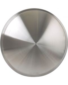 Wheel Cover Set Of Four, Full 'Moon' Style, Brushed Aluminum Look Stainless Steel, For 14'' Steel Wheels