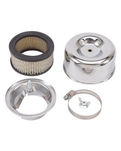 Edelbrock 1202 Air Cleaner Two Barrel Round Smooth