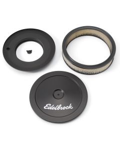 Edelbrock 1203 Air Cleaner; Signature Series; Round; 10In.; Black