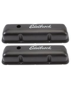 Edelbrock 4623 Valve Cover; Signature Series; Ford Fe; 332-428; Low Profile; Black