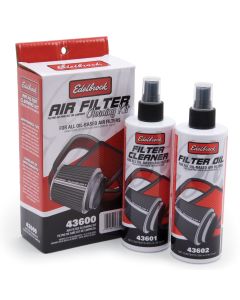 Edelbrock 43600 Air Filter Cleaning Kit; Clear Oil