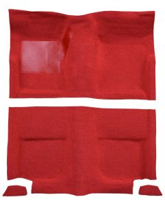 1965-1968 Mustang Fastback Molded Loop Carpet Set without Mass Backing for Cars with Fold Down Rear Seat