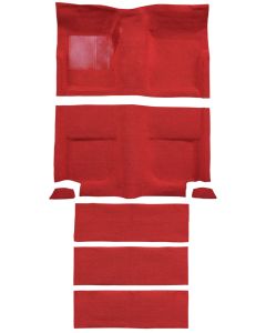 1965-1968 Mustang Fastback Molded Loop Carpet Set with Mass Backing for Cars with Fold Down Rear Seat