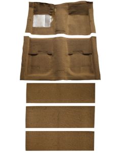 1969-1970 Mustang Fastback Molded Nylon Carpet Set without Mass Backing for Cars with Fold Down Rear Seat