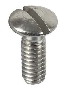 Oval Head Machine Screw - Slotted - 1/4-20 X 3/4 - Stainless Steel
