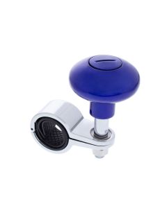 Steering Wheel Spinner - Indigo Blue with Chrome Clamp