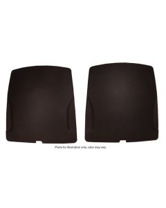 1970-1975 Corvette Seat Back Panels With Brackets, Covered ABS-74 Silver
