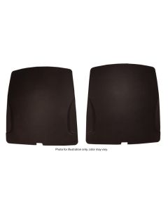 1976 Corvette Seat Back Panels With Brackets, Covered ABS Dark Brown