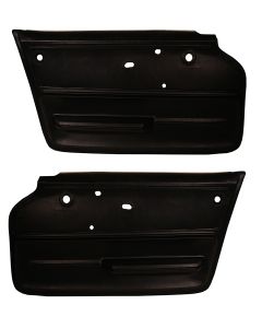 1965-1966 Corvette Standard Door Panels, Coupe-Black