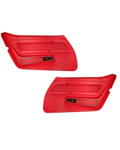1969 Corvette Deluxe Door Panels-Red