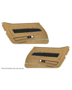 1977 Corvette Deluxe Door Panel Set Dark Brown