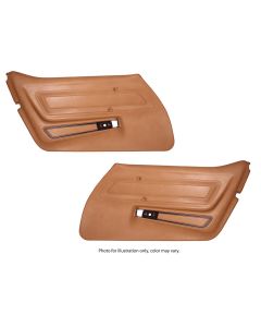 1977 Corvette Standard Door Panel Set Dark Brown