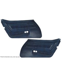 1977 Corvette Basic Door Panel Set Black