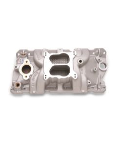 Edelbrock 2504 Manifold; Sbc 23-Degree; Marine Rpm; 1955-1986; With Brass