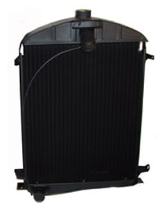 Model A Ford Radiator - 2 Row - 6 Fins Per Inch - Flat TubeWith Dimpled Fins